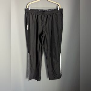 Adidas predator windbreaker Black Pants women size XL 19x 12 X 30